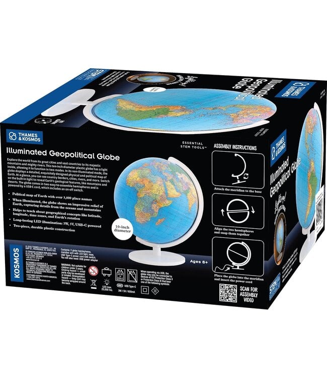 The Thames & Kosmos Illuminated Geopolitical Globe