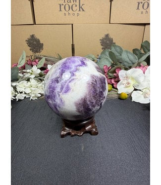 Chevron Amethyst Sphere #6, 1328gr, 98.5mm