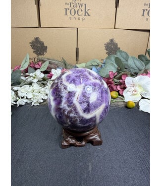 Chevron Amethyst Sphere #4, 1148gr, 94.2mm