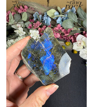 Labradorite Freeform Rough and Polished #144, 128gr