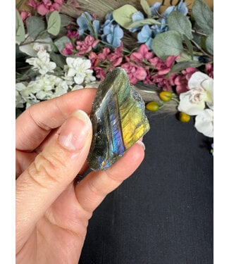 Labradorite Freeform Rough and Polished #140, 22gr
