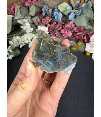 Labradorite Freeform Rough and Polished #137, 78gr
