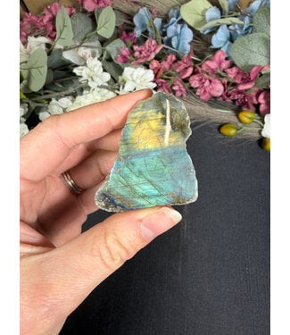 Labradorite Freeform Rough and Polished #136, 58gr