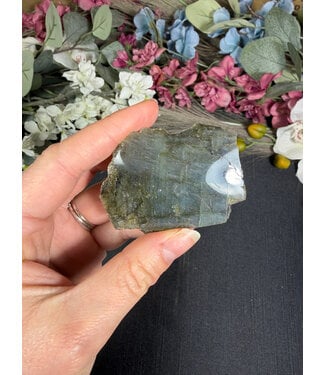 Labradorite Freeform Rough and Polished #135, 64gr