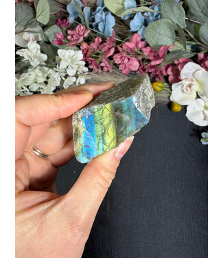 Labradorite Freeform Rough and Polished #133, 78gr