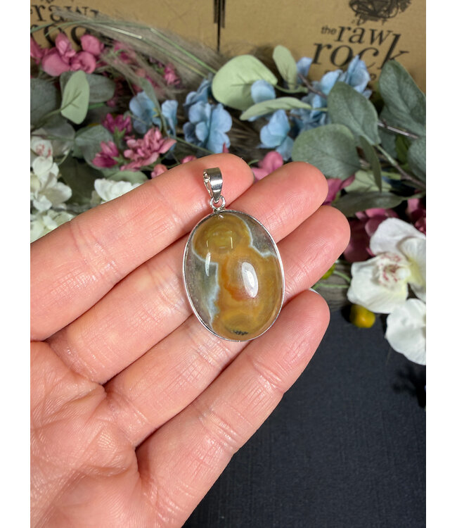 Ocean Jasper Pendant #9, 9.88gr
