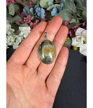 Ocean Jasper Pendant #1, 7.57gr