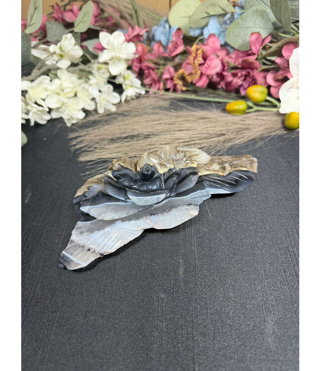 Fluorescent Agate Flower #1, 306.03gr
