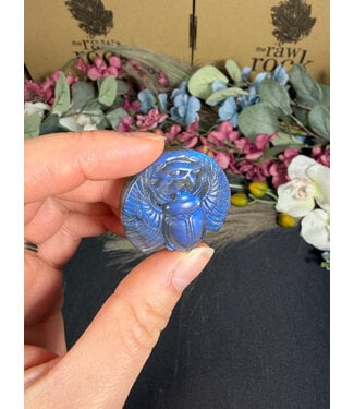 Labradorite Scarab Beetle #4, 22.2gr