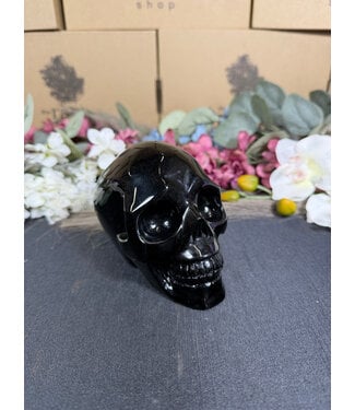 Black Obsidian Skull #9, 944gr