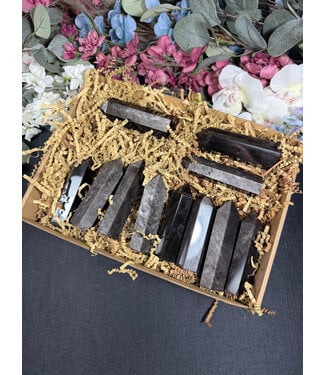 Silver Sheen Obsidian Points 1KG bulk lot