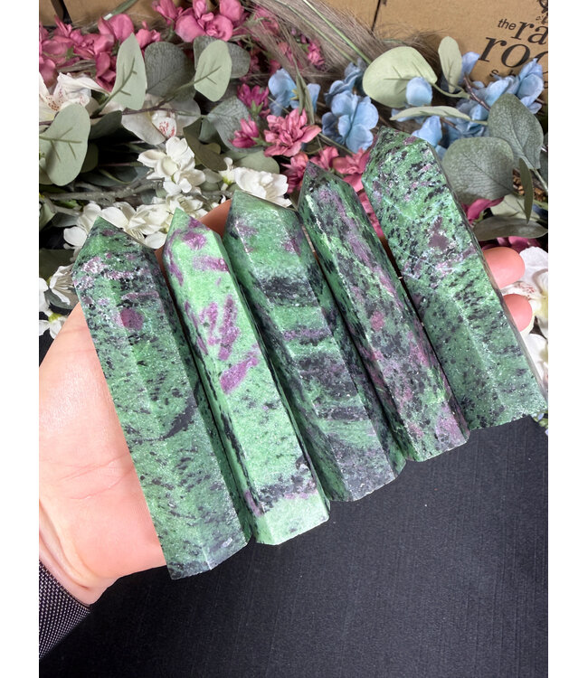 Ruby Zoisite Point, Size X-Large [100-124gr]