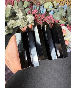 Black Obsidian Point, Size Large [75-99gr]