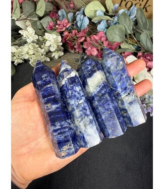 Sodalite Point, Size Large [75-99gr]