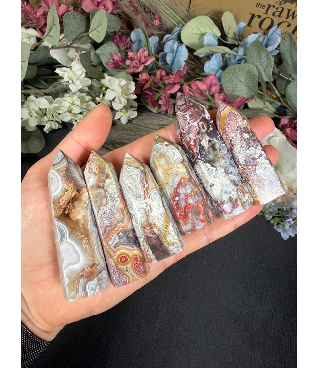 Mexican Crazy Lace Agate Point, Size Small [25-49gr]