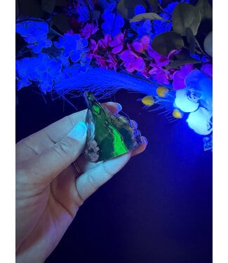 Fluorescent Agate Freeform #98, 69.07gr
