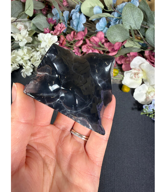 Fluorescent Agate Freeform #87, 90.67gr