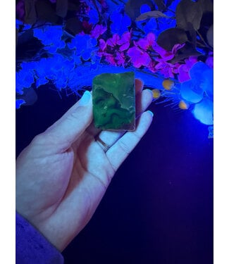 Fluorescent Agate Freeform #77, 71.57gr