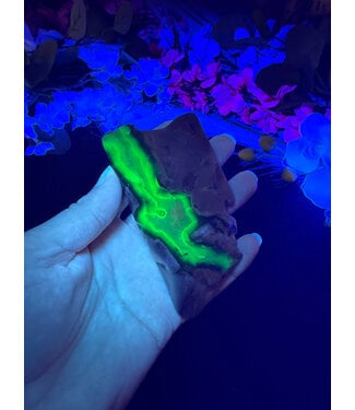 Fluorescent Agate Freeform #38, 136.23gr