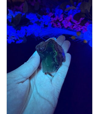 Fluorescent Agate Freeform #35, 62.16gr