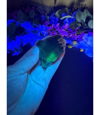 Fluorescent Agate Freeform #21, 63.03gr