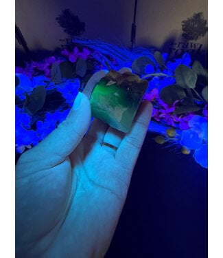 Fluorescent Agate Freeform #17, 84.74gr