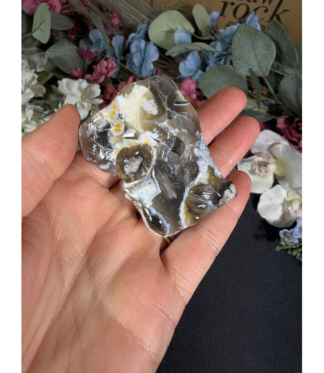 Fluorescent Agate Freeform #58, 76.24gr