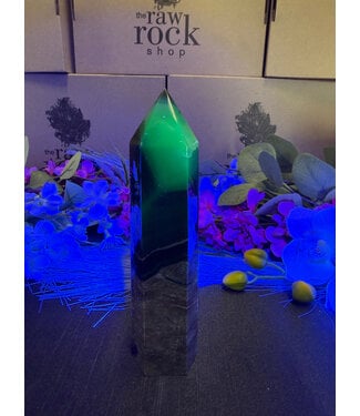 Fluorescent Agate Tower #52, 304gr
