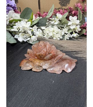 Fire Quartz Rose #9, 388gr