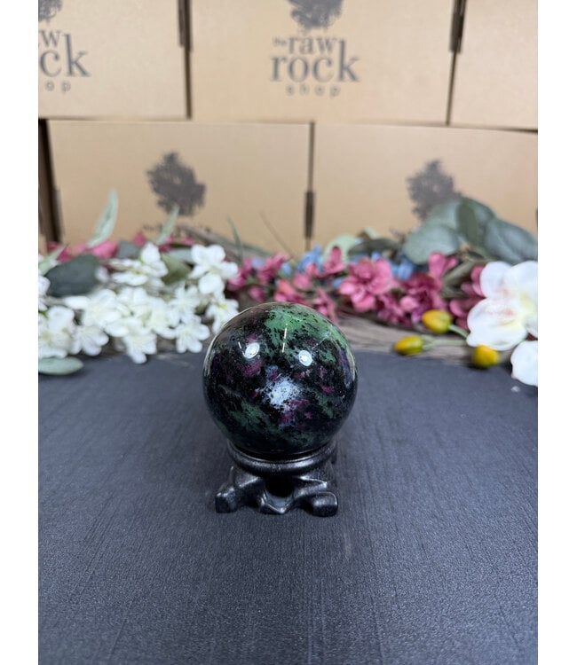 Ruby Zoisite Sphere #9, 65.6mm, 432gr