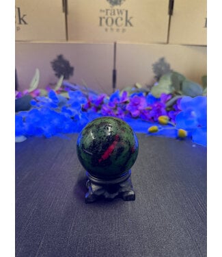 Ruby Zoisite Sphere #10, 64.4mm, 444gr