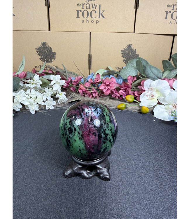 Ruby Zoisite Sphere #13, 69.4mm, 536gr