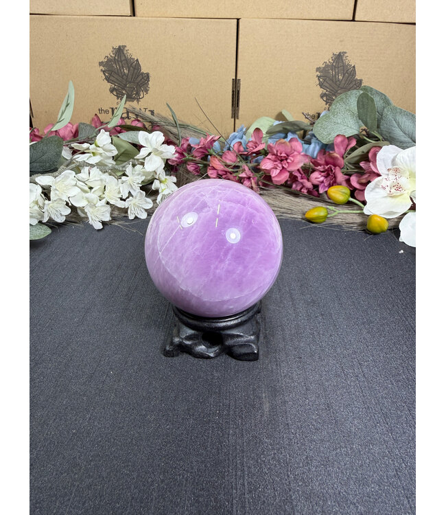 Kunzite Sphere #8, 71.2mm, 592gr