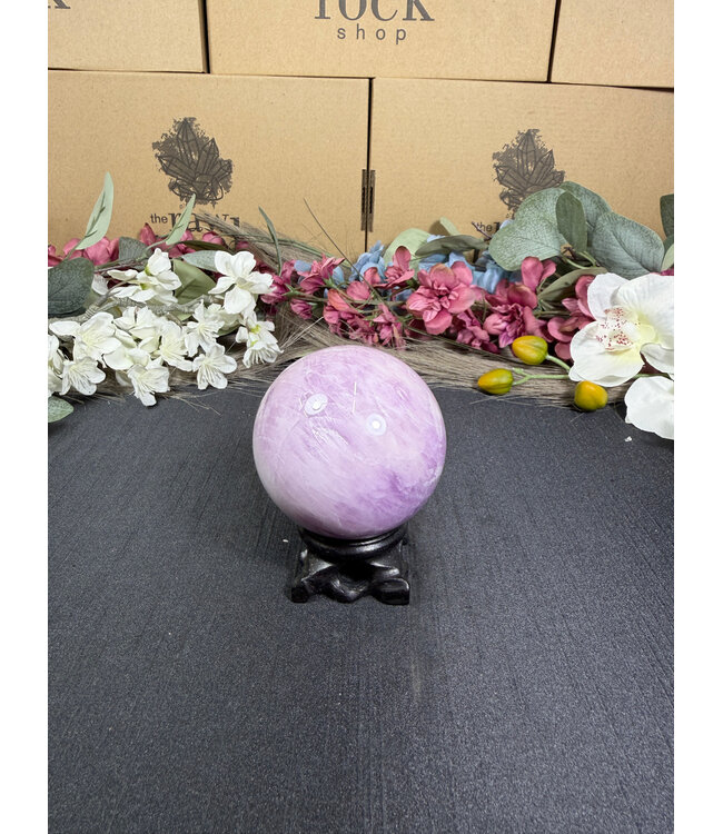 Kunzite Sphere #2, 63.1mm, 416gr