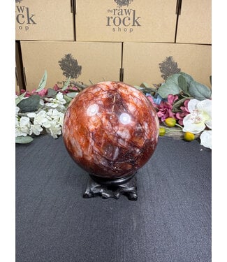 Fire Quartz Sphere #12, 107.1mm, 1714gr