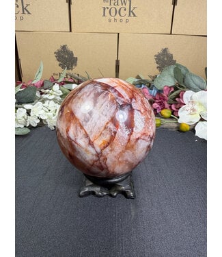 Fire Quartz Sphere #10, 104.2mm, 1572gr