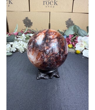 Fire Quartz Sphere #11, 106.3mm, 1668gr