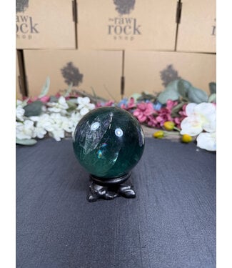 Rainbow Fluorite Sphere #11, 78.4mm, 810gr
