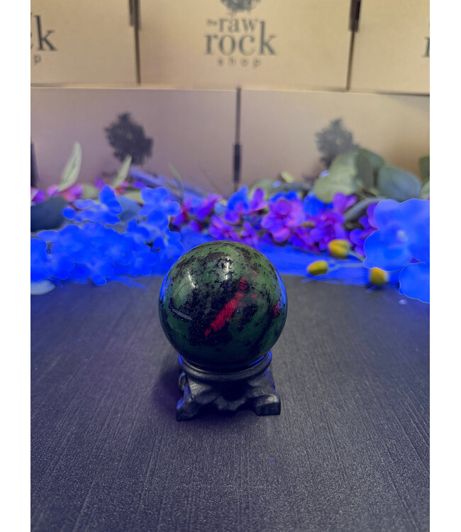 Ruby Zoisite Sphere #10, 64.4mm, 444gr