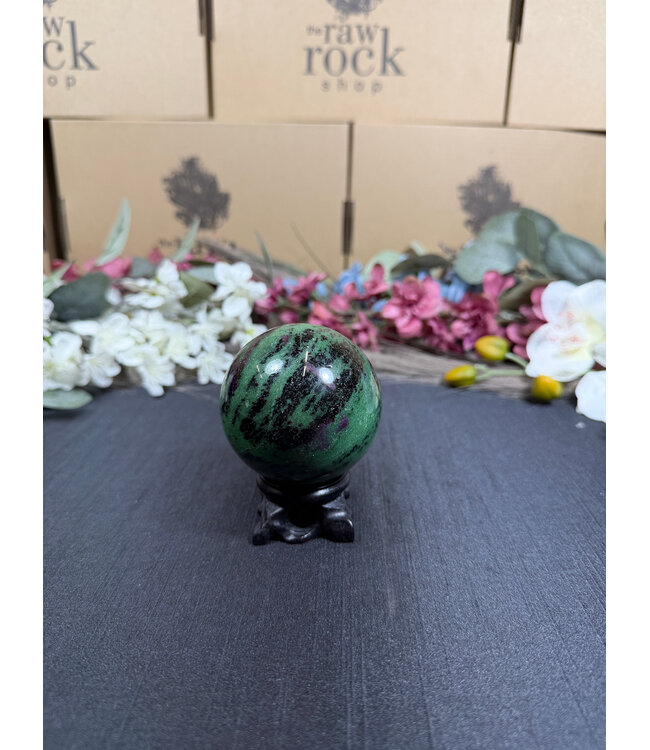 Ruby Zoisite Sphere #8, 62.7mm, 430gr