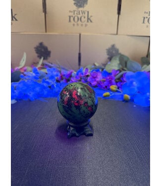 Ruby Zoisite Sphere #7, 64mm, 428gr