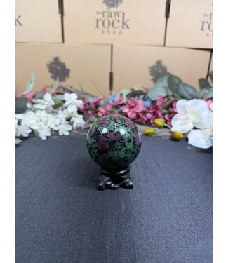 Ruby Zoisite Sphere #6, 62.1mm,  406gr