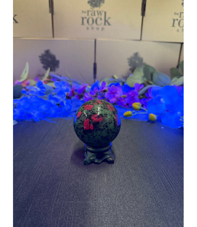 Ruby Zoisite Sphere #6, 62.1mm,  406gr