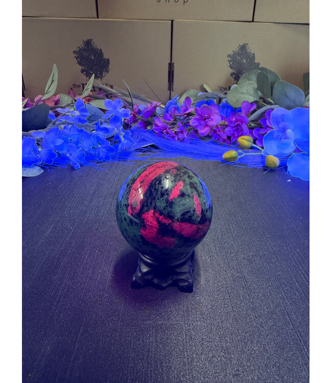 Ruby Zoisite Sphere #3, 60.7mm, 386gr