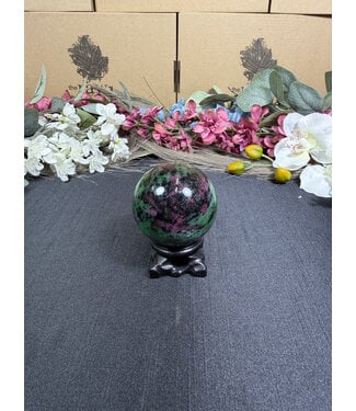 Ruby Zoisite Sphere #1, 57.1mm, 306gr