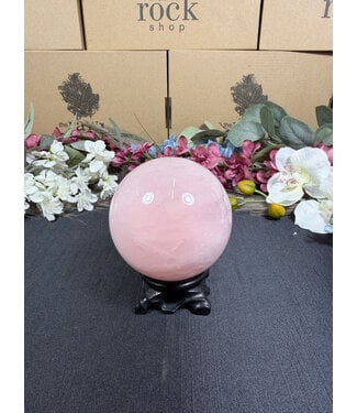 Rose Quartz Sphere #15, 80.3mm, 724gr