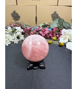 Rose Quartz Sphere #9, 73mm, 538gr