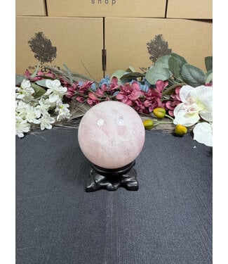Rose Quartz Sphere #8, 68.7mm, 450gr