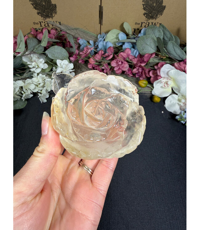 Clear Quartz Flower #4, 304gr