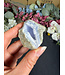 Blue Lace Agate Raw Geode #689, 92gr